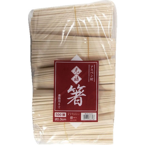 シモジマ　アスペン元禄箸　裸　５００本入り＿
