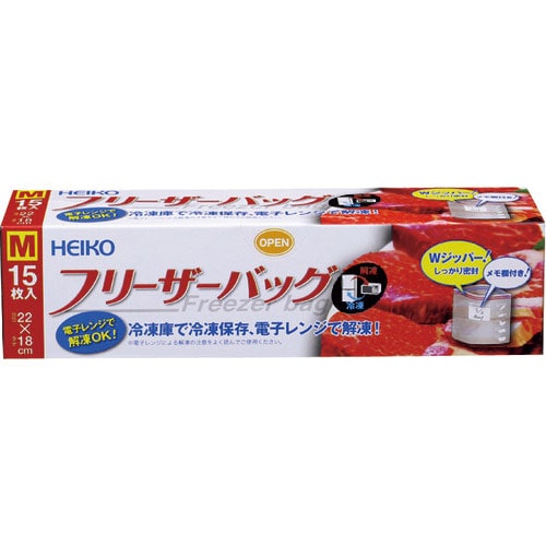 ＨＥＩＫＯ　フリーザーバッグ　Ｍ　１５枚入り＿
