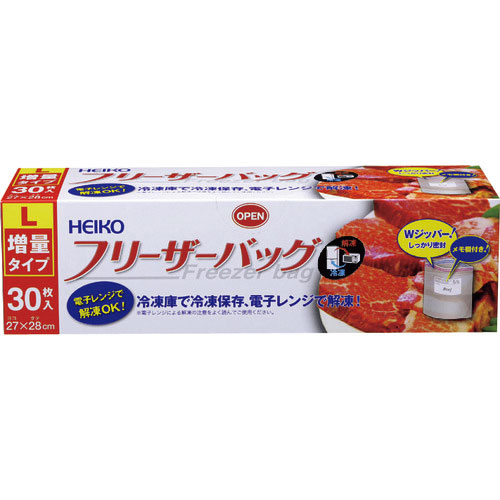 ＨＥＩＫＯ　フリーザーバッグ　増量タイプ　Ｌ　３０枚入り＿