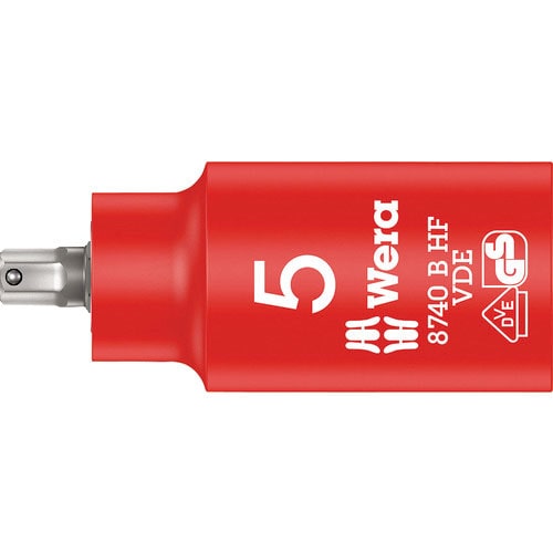 Ｗｅｒａ　８７４０　Ｂ　ＶＤＥ　絶縁ホールディングファンションビットソケット　ＳＷ　５．０＿
