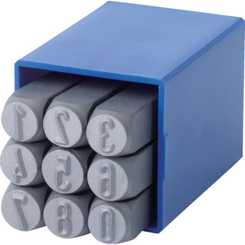 グラブレム　数字刻印セット　丸面スタンダード　０～９　６ｍｍ＿