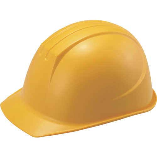 タニザワ　エアライト搭載ヘルメット　溝付　ＡＢＳ製　イエロー＿