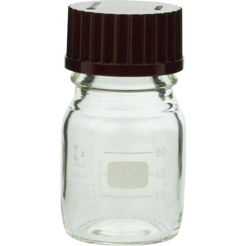 ＳＩＢＡＴＡ　ねじ口びん　１００ｍｌ　赤キャップ付＿