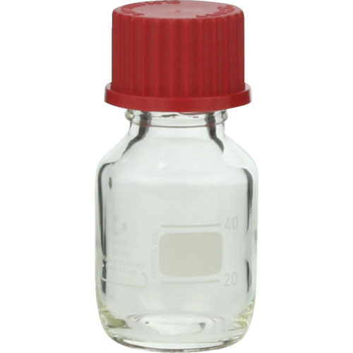 ＳＩＢＡＴＡ　ねじ口びん　５０ｍｌ　赤キャップ付＿