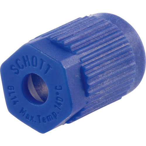 ＳＩＢＡＴＡ　青キャップ　ねじ口びん２．３ポートキャップ用　ＧＬ－１４（２個入）＿