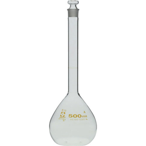 ＳＩＢＡＴＡ　メスフラスコ　スーパーグレード　５００ｍＬ＿