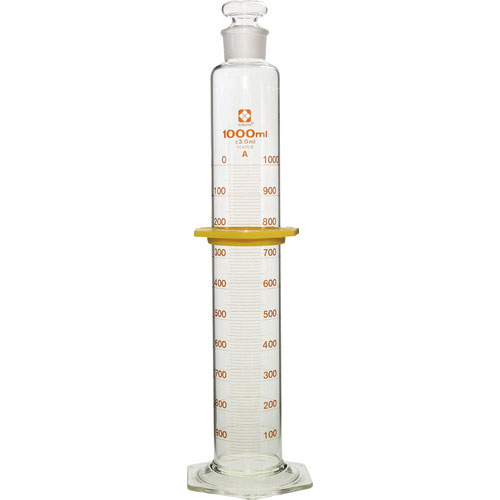 ＳＩＢＡＴＡ　有栓メスシリンダー　スーパーグレード　１Ｌ＿