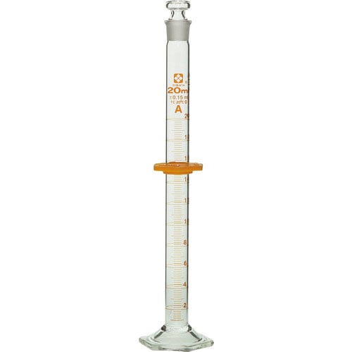 ＳＩＢＡＴＡ　有栓メスシリンダー　スーパーグレード　２０ｍＬ＿