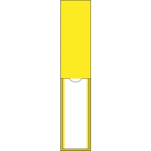 緑十字　責任者氏名標識　黄無地タイプ　名１２２　１５０×３０ｍｍ　名札差込式　エンビ＿