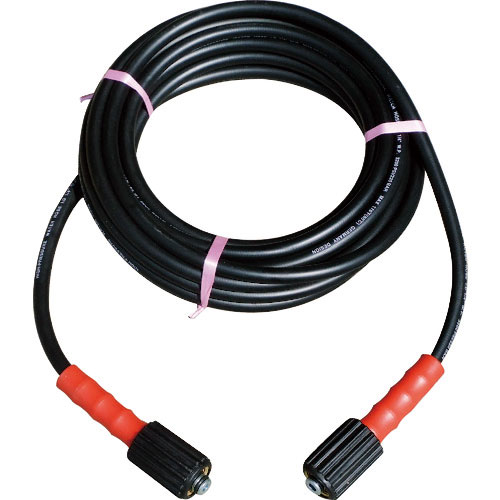 スーパー工業　高圧ホースＣＬ　１／４×８ｍ　ブリッツメスメス　金具付＿