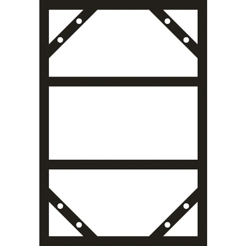 緑十字　スライドアングル（消防・危険物標識用フレーム）　ＫＨＹ－３ＳＡ　明治山型（３００×６００ｍｍ＿