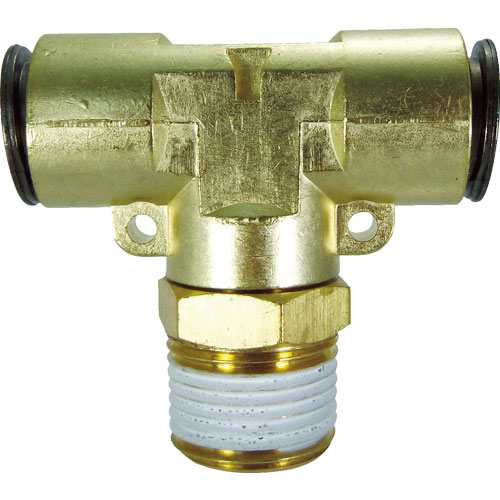 チヨダ　チューブ継手　フジメイルブランチティ（金属）　１０ｍｍ・Ｒ３／８＿