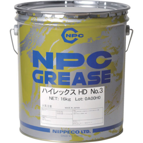 ニッペコ　自動車ホイールベアリング用　ハイレックスＨＤ　Ｎｏ．３　１６ｋｇ＿