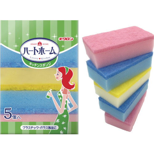 キクロン　Ｈホームキッチンスポンジ５Ｐ＿