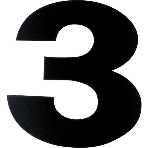 ダイドーハント　マグネット切り文字　ブラック　３＿