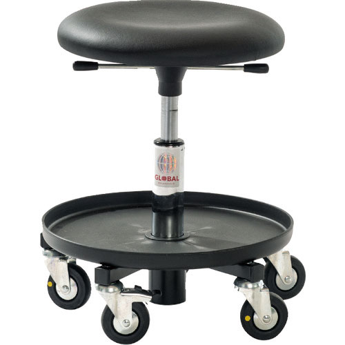 Ｇｌｏｂａｌ　ＥＳＤ対策　作業チェア　樹脂製ベース　座高３７～５０ｃｍ＿