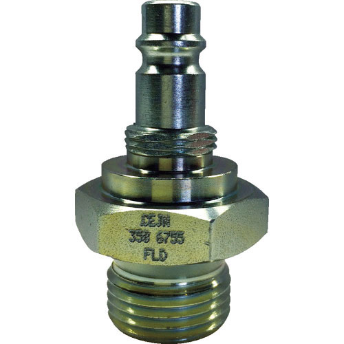 セイン　スナップ・チェック／３５８　ワンタッチ検圧ニップル　バルブ付き　７／８－１４ＵＮＦ　オネジ＿