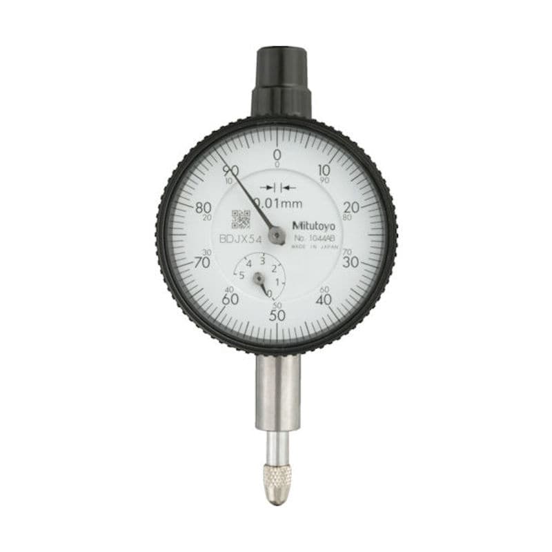 ミツトヨ　小形ダイヤルゲージ（平裏ぶたタイプ）　測定範囲０～５ｍｍ　最小表示０．０１ｍｍ　目盛仕様±＿