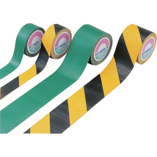 緑十字　屋外用ラインテープ　緑　ＲＴＧ－１０　１００ｍｍ幅×５ｍ　合成ゴム＿