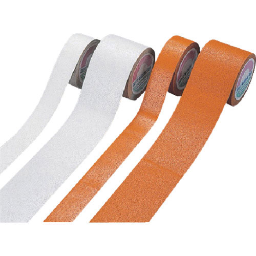 緑十字　屋外用ラインテープ（反射）　白　ＲＨＷ－１０　１００ｍｍ幅×５ｍ　合成ゴム＿