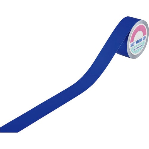 緑十字　ビバスーパーラインテープ　青　ＢＳＬＴ５０２－ＢＬ　５０ｍｍ幅×２０ｍ　ＰＥＴ　屋内用＿