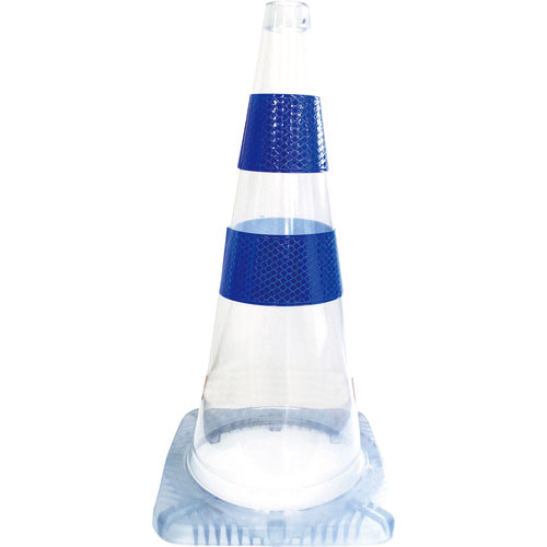 グリーンクロス　安全コーン　まる見えコーン　青反射＿