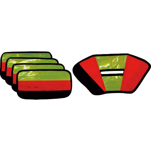 グリーンクロス　ハーネス用反射パッド（ＹＹ）Ｙ型　蛍光イエロー＿