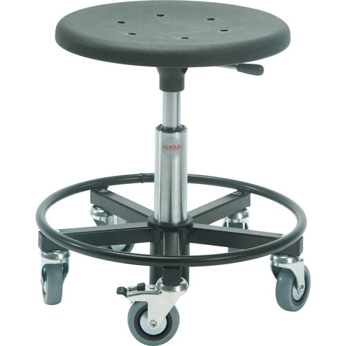 Ｇｌｏｂａｌ　ＳＩＧＭＡ　４８０ＲＳ　フットリング付き作業チェア　スチール製ベース　座高３７～５０ｃ＿