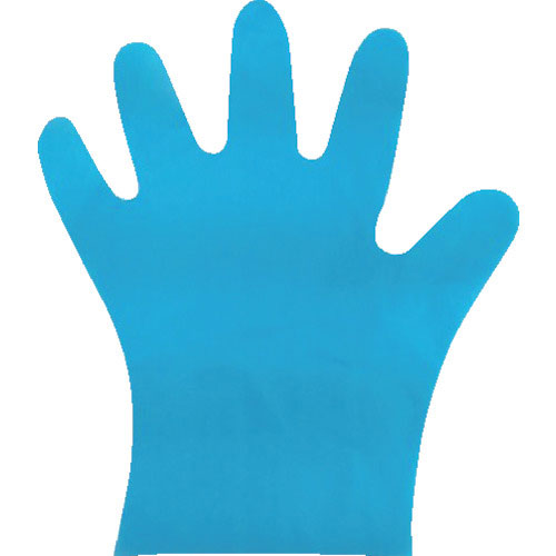 Ａｓａｈｉ　バイオマス　ポリエチレン手袋　フレッシュエンボス箱入　青Ｍ（２００枚入）＿