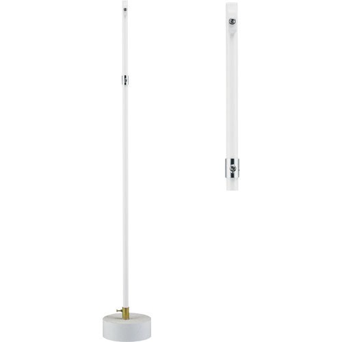 緑十字　移動式標識用ポール　Ｓ－７８００Ｋ　Ｈ１８００×２８０Φ　コンクリート台付　標識金具付＿