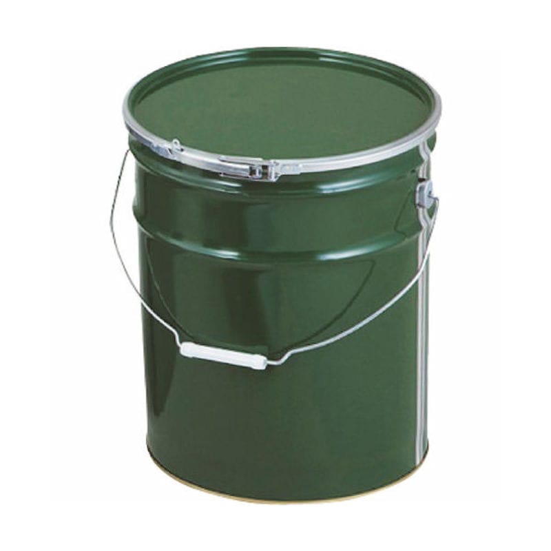 ＡＳ　金属缶　ペール缶　２０Ｌ　緑　１－１８０６－０６＿