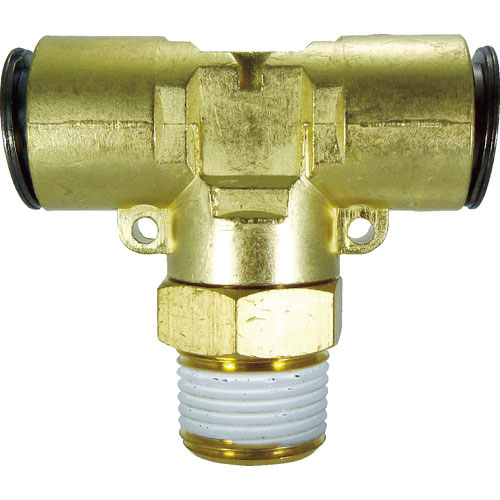 チヨダ　チューブ継手　フジメイルブランチティ（金属）　１２ｍｍ・Ｒ３／８＿