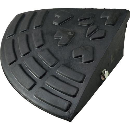 緑十字　９５ｍｍ段差用プレート　コーナータイプ　黒　ロードアップ６０１０Ｒ　Ｈ９５×Ｗ２５０×Ｄ２５＿