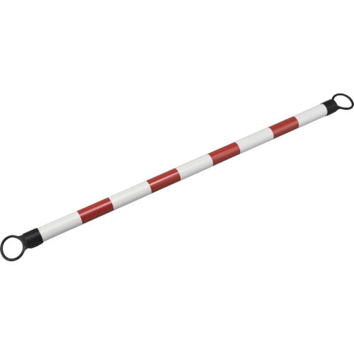 緑十字　トラ柄コーンバー　赤／白　コーンバーＣ（小）　５４ｍｍΦ×１．５ｍ　反射タイプ　ＡＢＳ樹脂＿