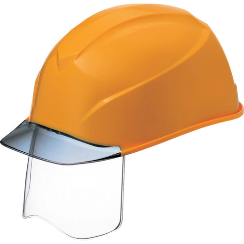 タニザワ　エアライトＳ搭載ヘルメット（透明バイザータイプ・溝付・シールド付）　透明バイザー：グレー／＿