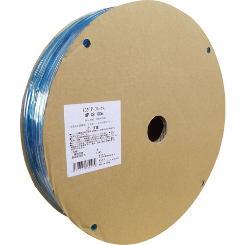 チヨダ　ポリウレタンチューブ　ＰフレックスチューブＣＢ（透明ブルー）１２ｍｍ／１００ｍ＿