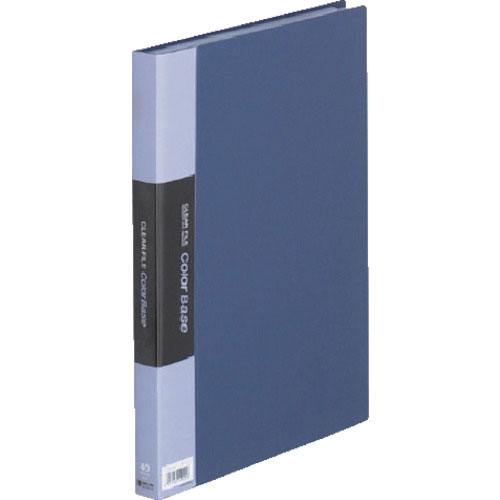 キングジム　クリアーファイルカラーベースＷ　ネイビー＿