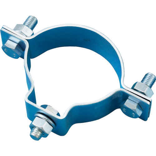 緑十字　ポール用標識取付金具（片面表示用）　金具６０Ｓ　適合径：６０．５ｍｍΦ　スチール製＿