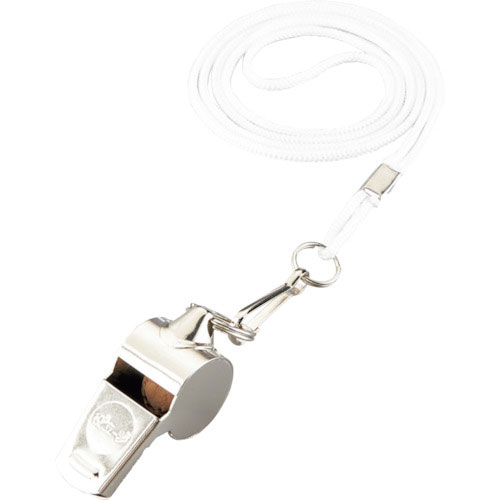 緑十字　笛（ホイッスル）　シルバー　笛－１　全長４０ｍｍ　真ちゅう製＿