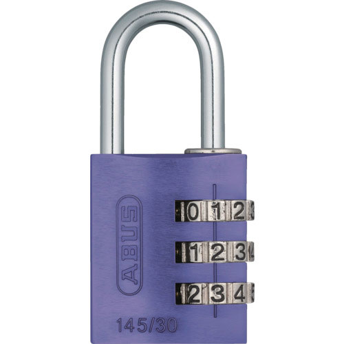 ＡＢＵＳ　ナンバー可変式南京錠　１４５－３０　パープル＿