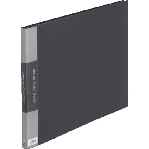 キングジム　クリアーファイルカラーベース（Ｅ型）　黒＿