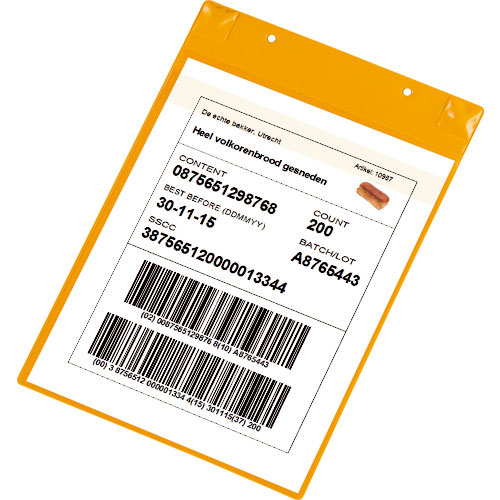 ｔａｒｉｆｏｌｄ　ＰＶＣポケット（マグネットタイプ）Ａ４縦型　イエロー＿