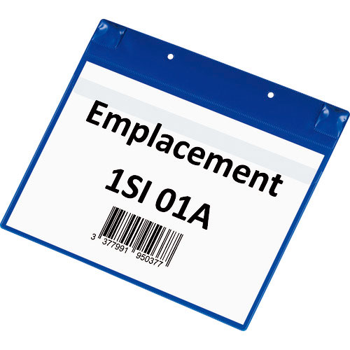 ｔａｒｉｆｏｌｄ　ＰＶＣポケット（マグネットタイプ）Ａ４横型　ブルー＿