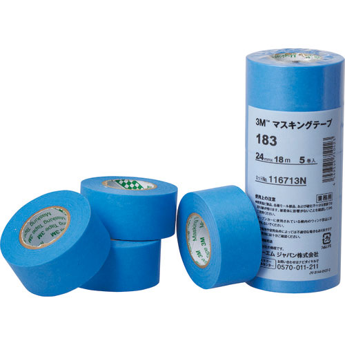 ３Ｍ　マスキングテープ　１８３　４０ｍｍＸ１８ｍ　３巻入り＿