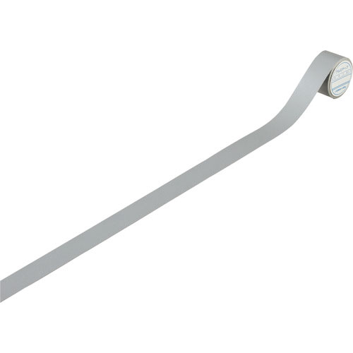 緑十字　配管識別テープ　グレー　ＡＨ５２０（Ｓ小）　２５ｍｍ幅×２ｍ　アルミ＿