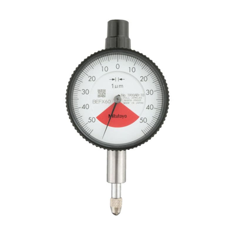 ミツトヨ　小形ダイヤルゲージ（１回転未満・平裏ぶたタイプ）　測定範囲０～０．１ｍｍ　最小表示０．００＿
