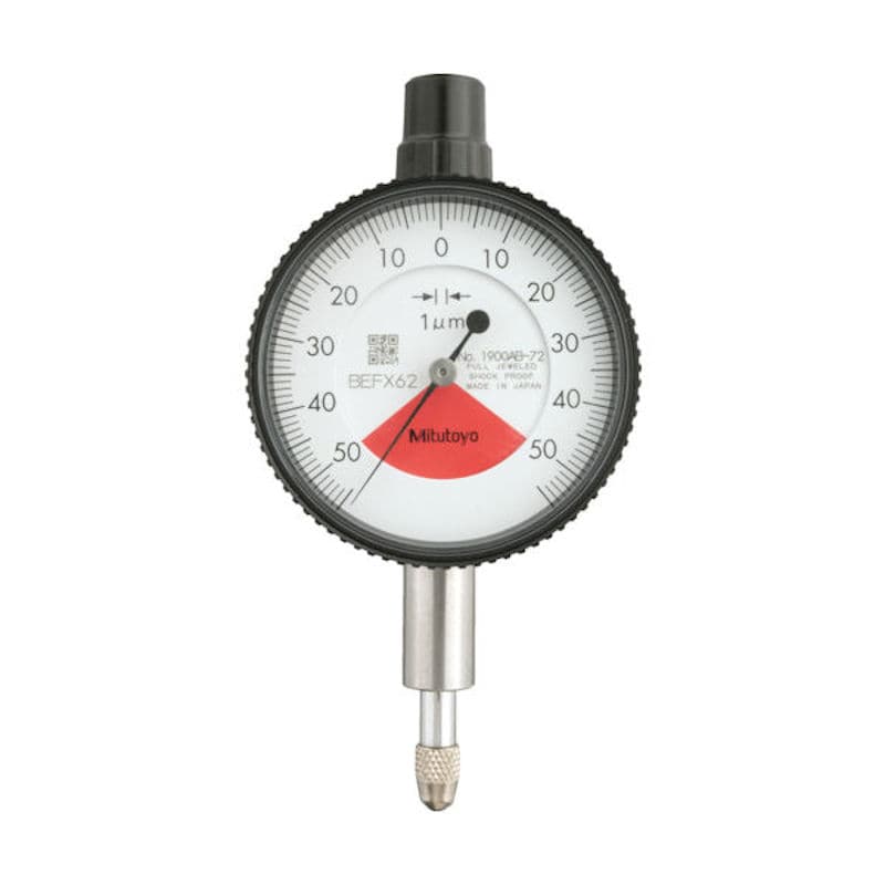 ミツトヨ　小形ダイヤルゲージ（１回転未満・平裏ぶたタイプ）　測定範囲０～０．１ｍｍ　最小表示０．００＿