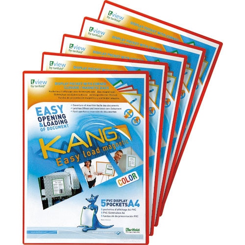 ｔａｒｉｆｏｌｄ　カング　イージーロード　マグネットタイプ　Ａ５　５枚入り　レッド＿