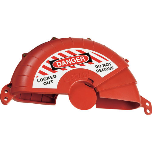 緑十字　ゲートバルブロックアウト　ＶＬＦ－２　適応ハンドル径１７７．８～３３０．２ｍｍ　ＡＢＳ樹脂製＿