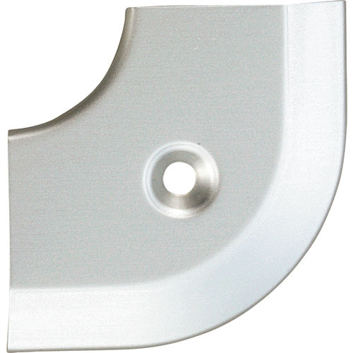 ＡＳＳＩＳＴ　床金物２０－１１１ＬＳヘの字押えコーナー　アルミシルバー　出隅　４３×４３ｍｍ＿